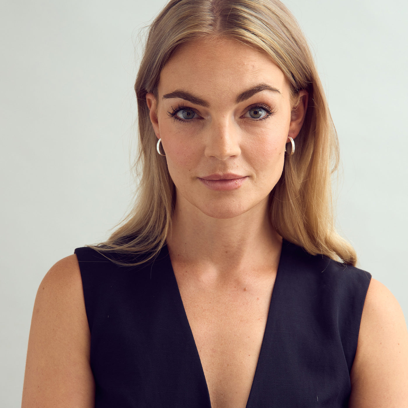 Josefine Hoop Örhängen - Silverpläterade