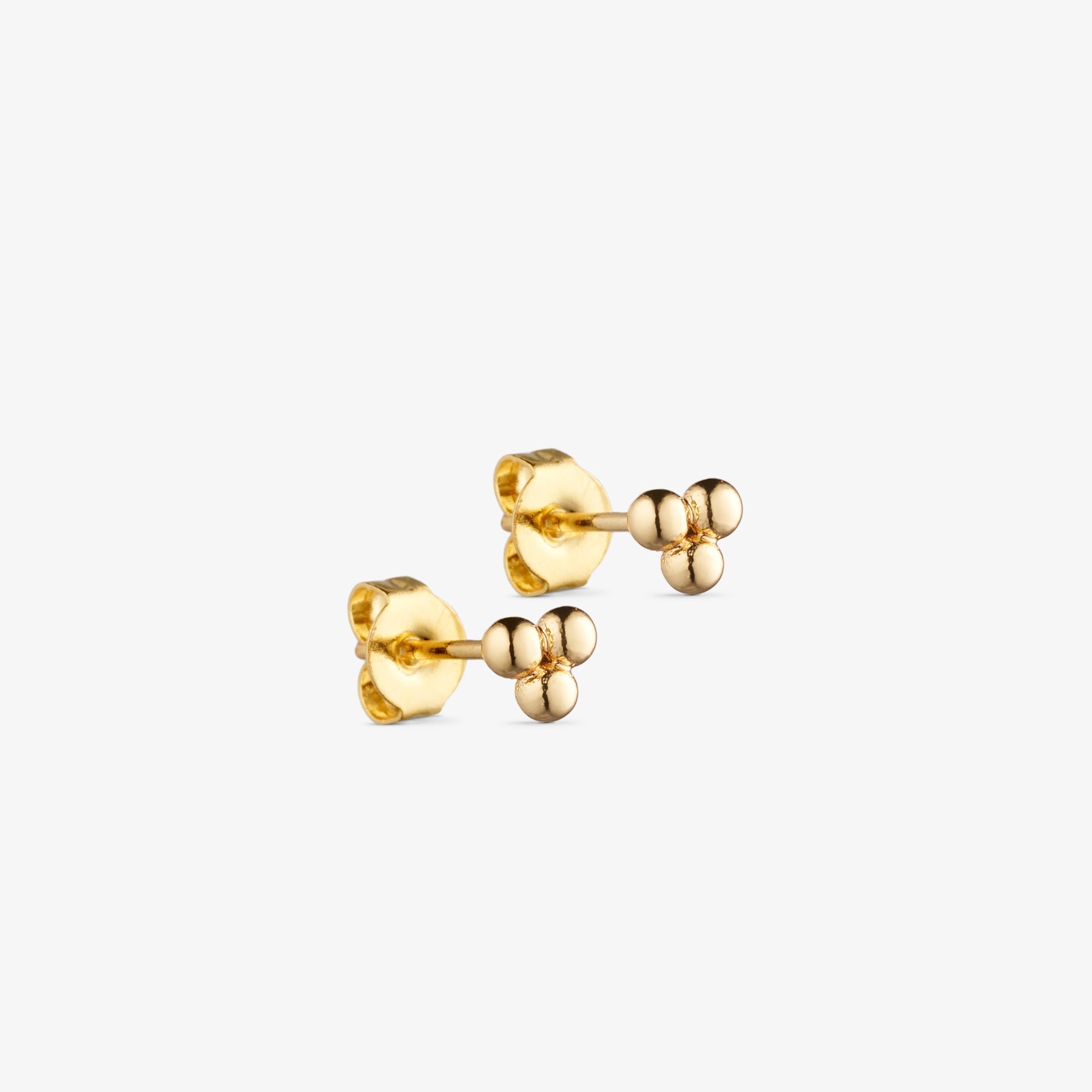 London Studs - 18 karats guldpläterade