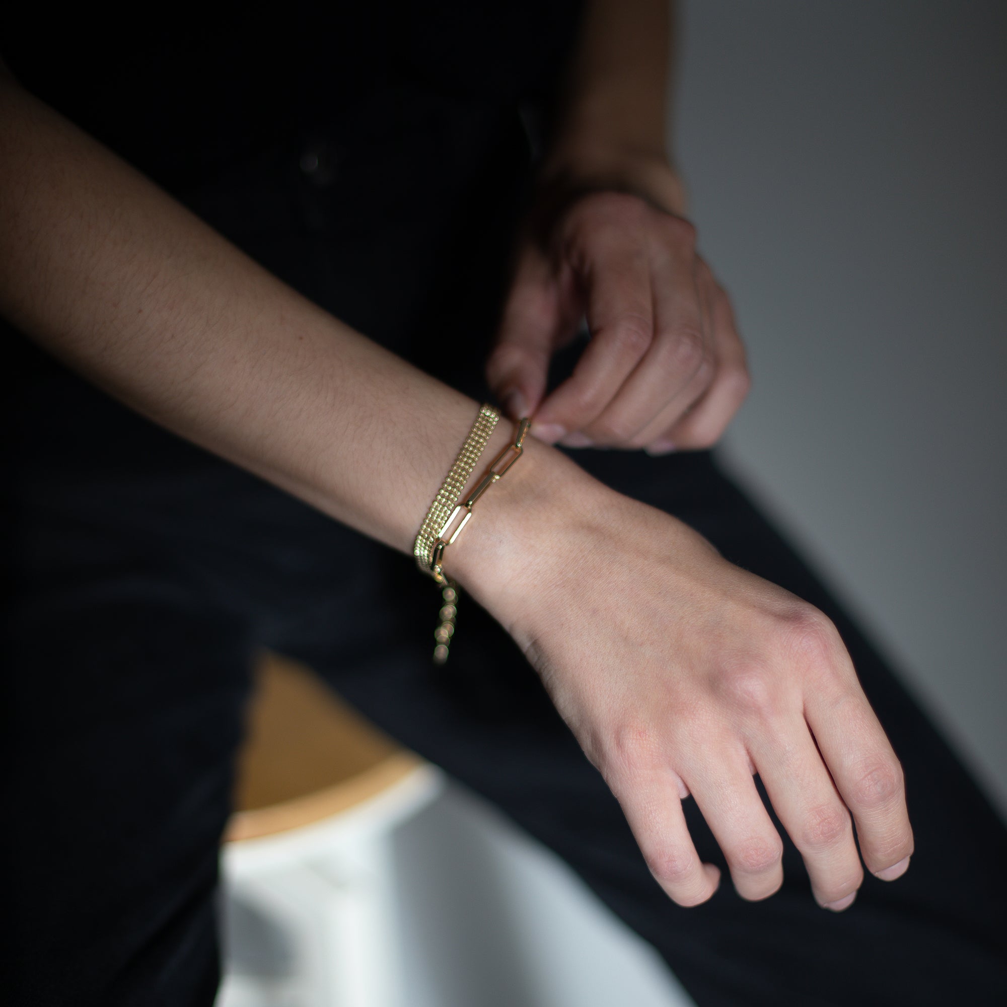 Smyckesset - Eden Halsband / Eden Armband - 18 karat guldpläterad